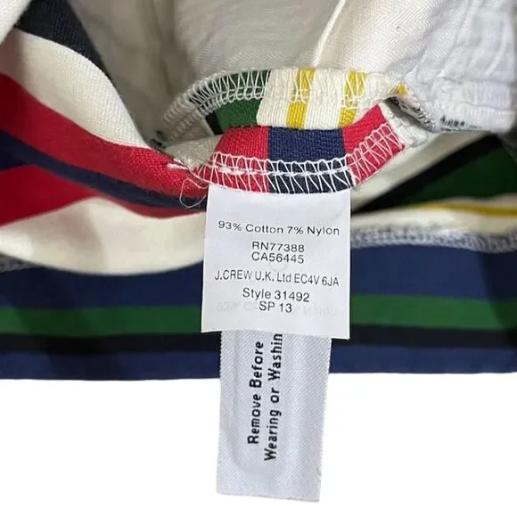 J. Crew Striped Mini Skirt Size 4 NWOT - Picture 5 of 5